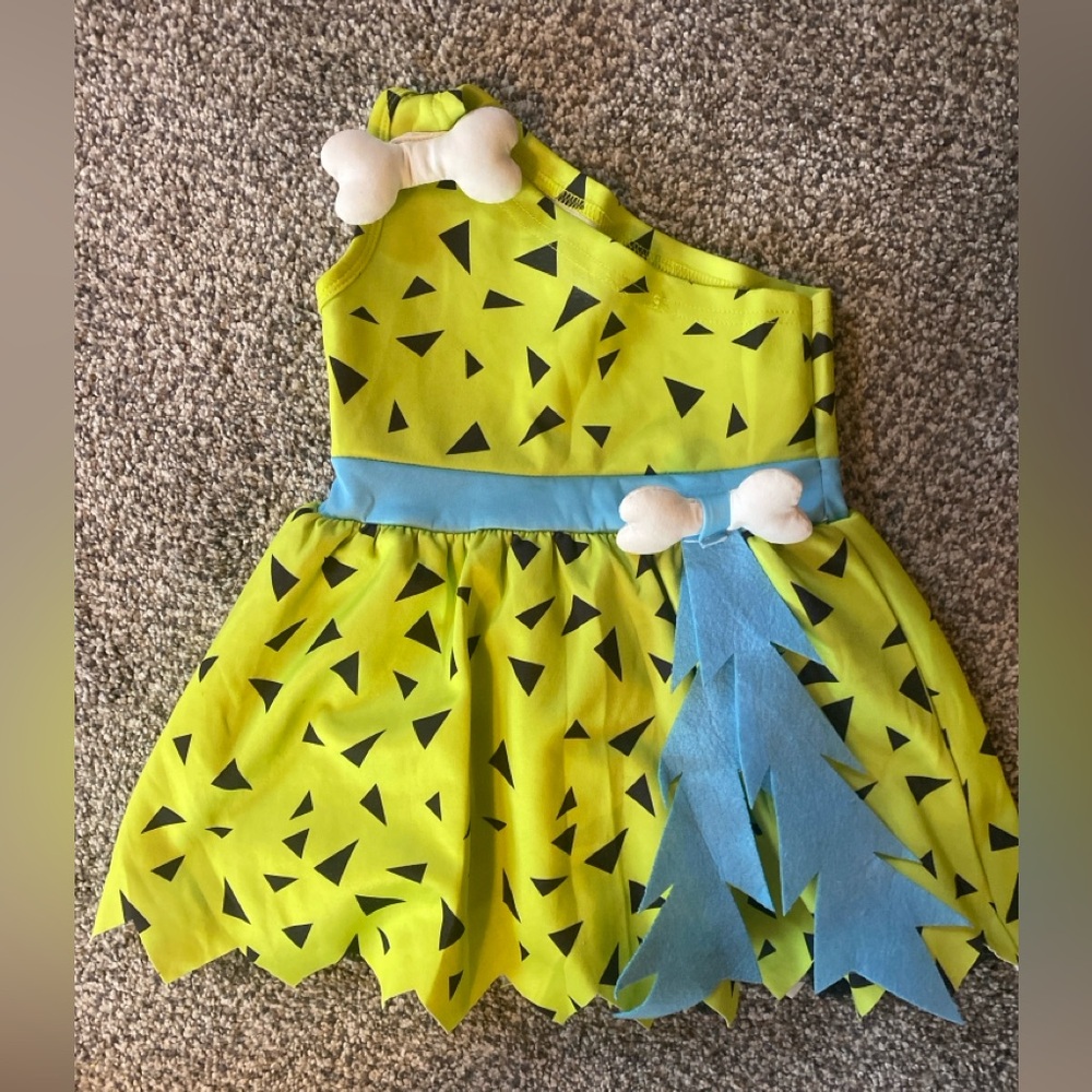 Kids Prehistoric Costume in Green and Blue